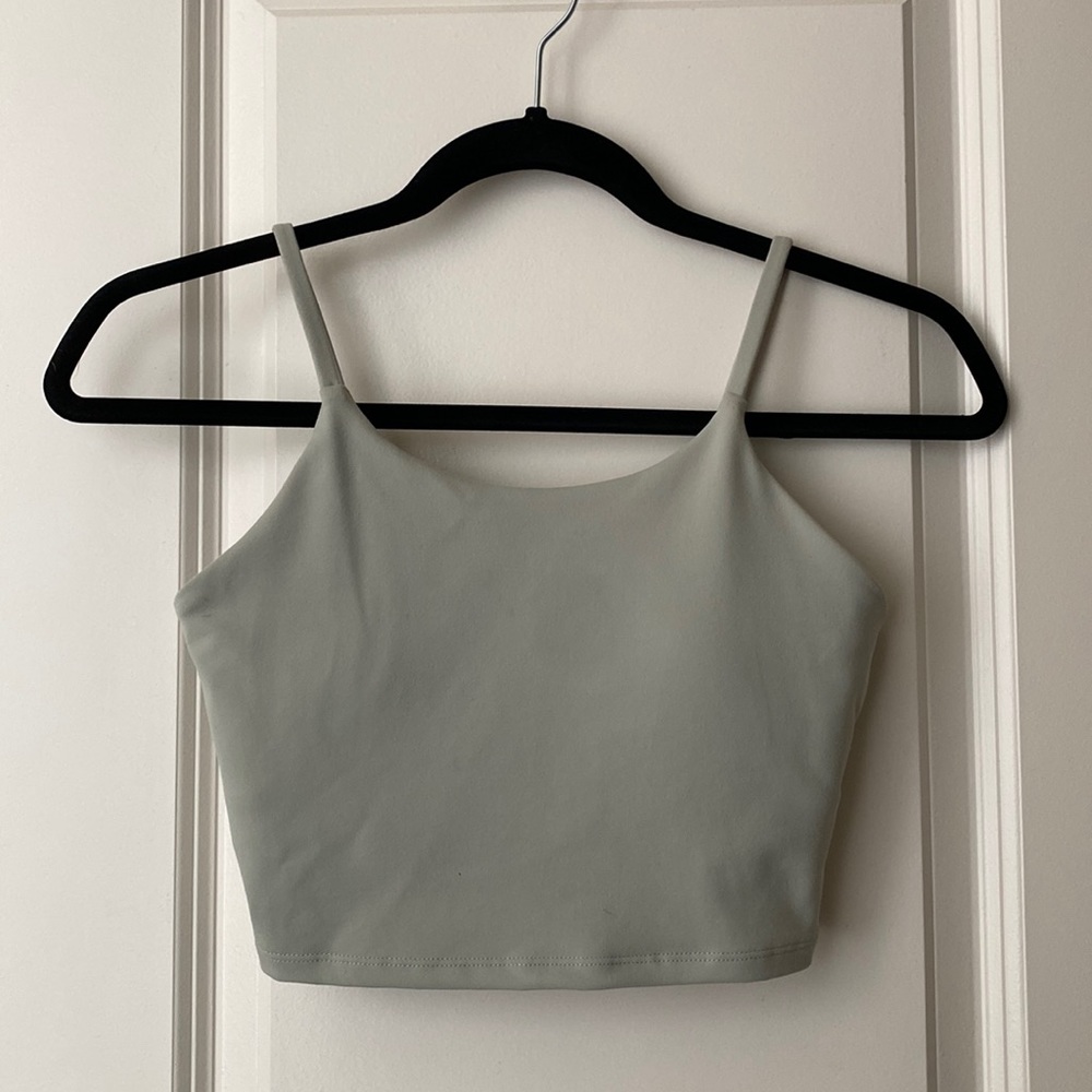 Cropped workout top